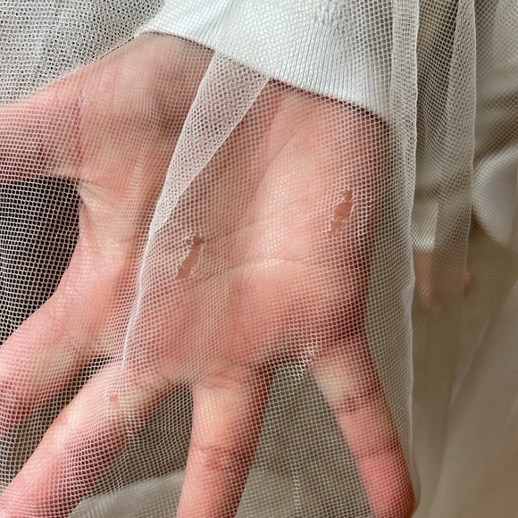 Wtoo BHLDN Oatmeal Strapless Lace Gown - Picture 9 of 16